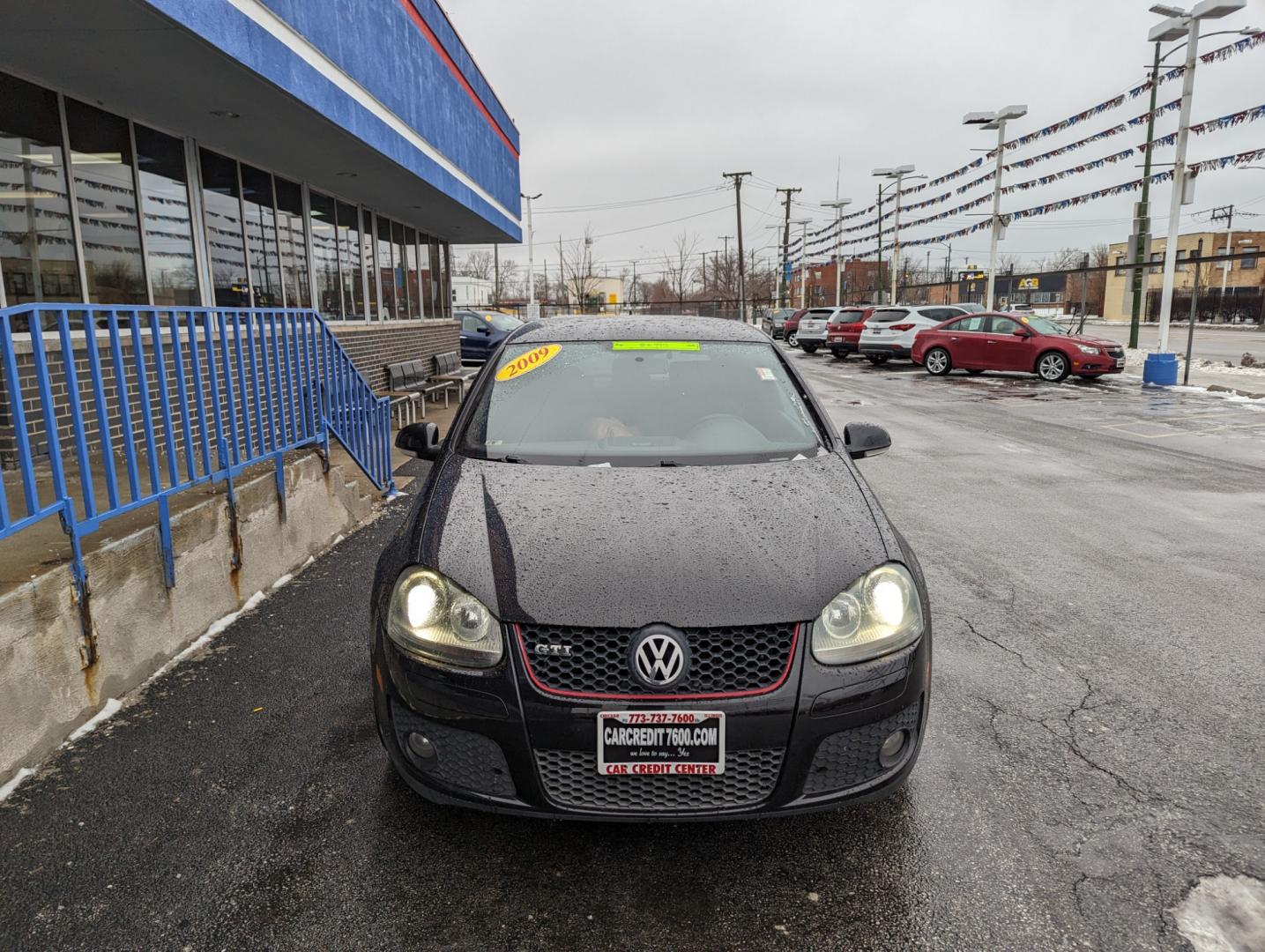 2009 BLACK Volkswagen GTI 2.0T Coupe PZEV (WVWFD71K59W) with an 2.0L L4 DOHC 16V TURBO engine, located at 7600 S Western Ave., Chicago, IL, 60620, (773) 918-3980, 0.000000, 0.000000 - Photo#2